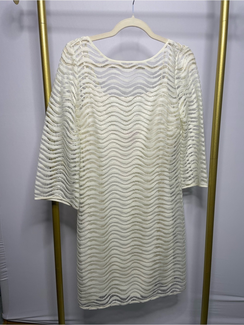 Lilly Pulitzer Quarter Sleeve Woven Overlay Dress